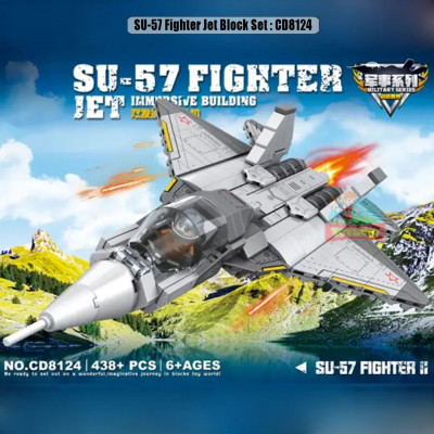 SU-57 Fighter Jet Block Set : CD8124